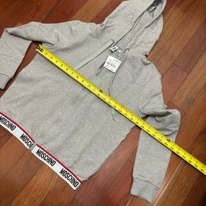 Moschino tape zip hoody